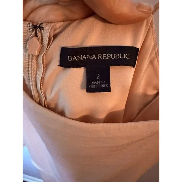 Banana Republic Spaghetti Strap‎ Loose Fit Slip Dress 2 Light Pink Homecoming - Picture 8 of 10